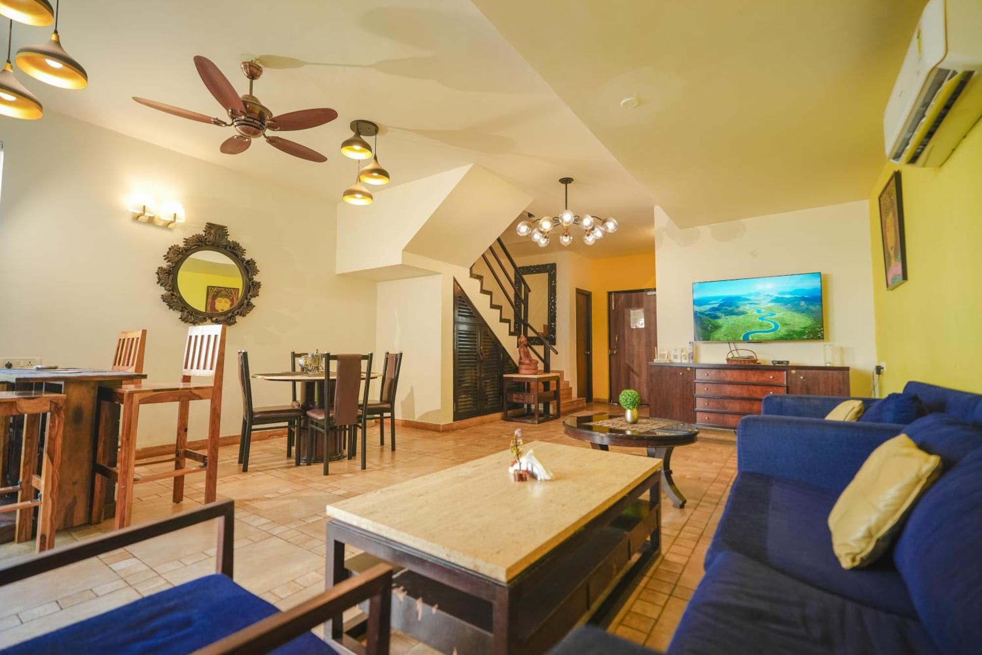 Villa M - Jia 3- 3Bhk In Candolim, Pool Facing, Near Beach, Breakfast Included Exterior foto